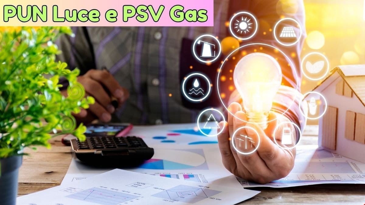 Aggiornamento indici PUN luce e PSV gas 2 Giugno 2025